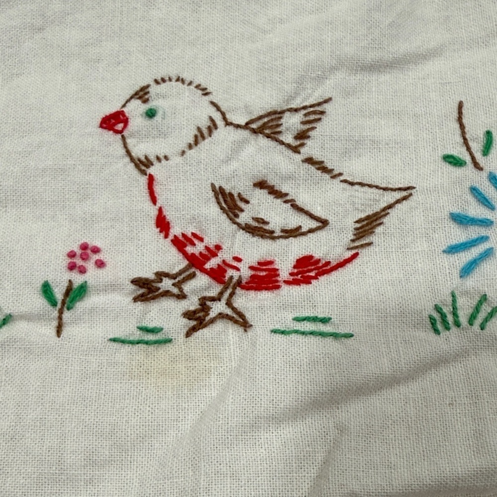 Vintage Farmhouse Rooster and Chickens Tablecloth - Picture 10 of 13